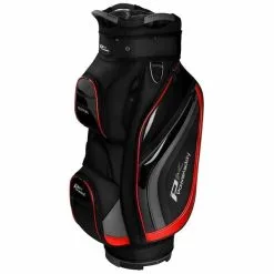 PowaKaddy Premium Edition Cart Bag Black/Gunmetal/Red