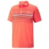 PUMA Mattr Canyon Men's Golf Polo Shirt Hot Coral/Bright Cobalt 1 PUMA Mattr Canyon Men's Golf Polo Shirt Hot Coral/Bright Cobalt -Golf Bags Shop 38468