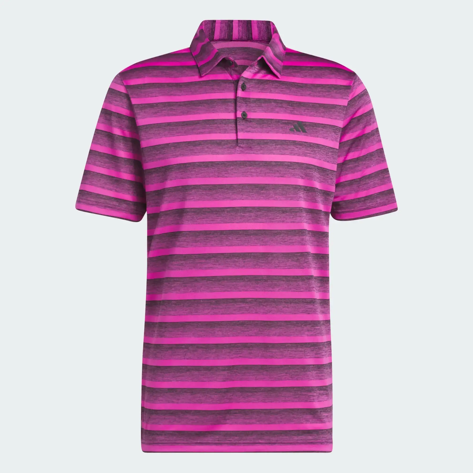 Adidas Golf 2-Colour Stripe Shirt Black/Lucid Fuchsia 3 Adidas Golf 2-Colour Stripe Shirt Black/Lucid Fuchsia