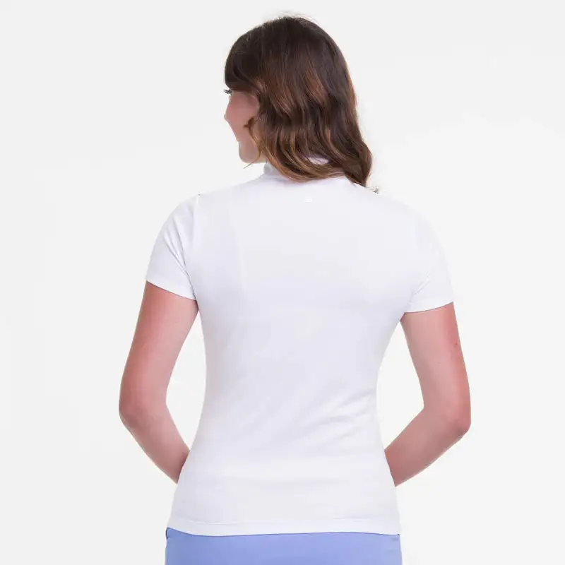 EP NEW YORK EPNY Ladies SHORT SLEEVE SPLIT MOCK POLO W/ PRINT 4 EP NEW YORK EPNY Ladies SHORT SLEEVE SPLIT MOCK POLO W/ PRINT - Image 2