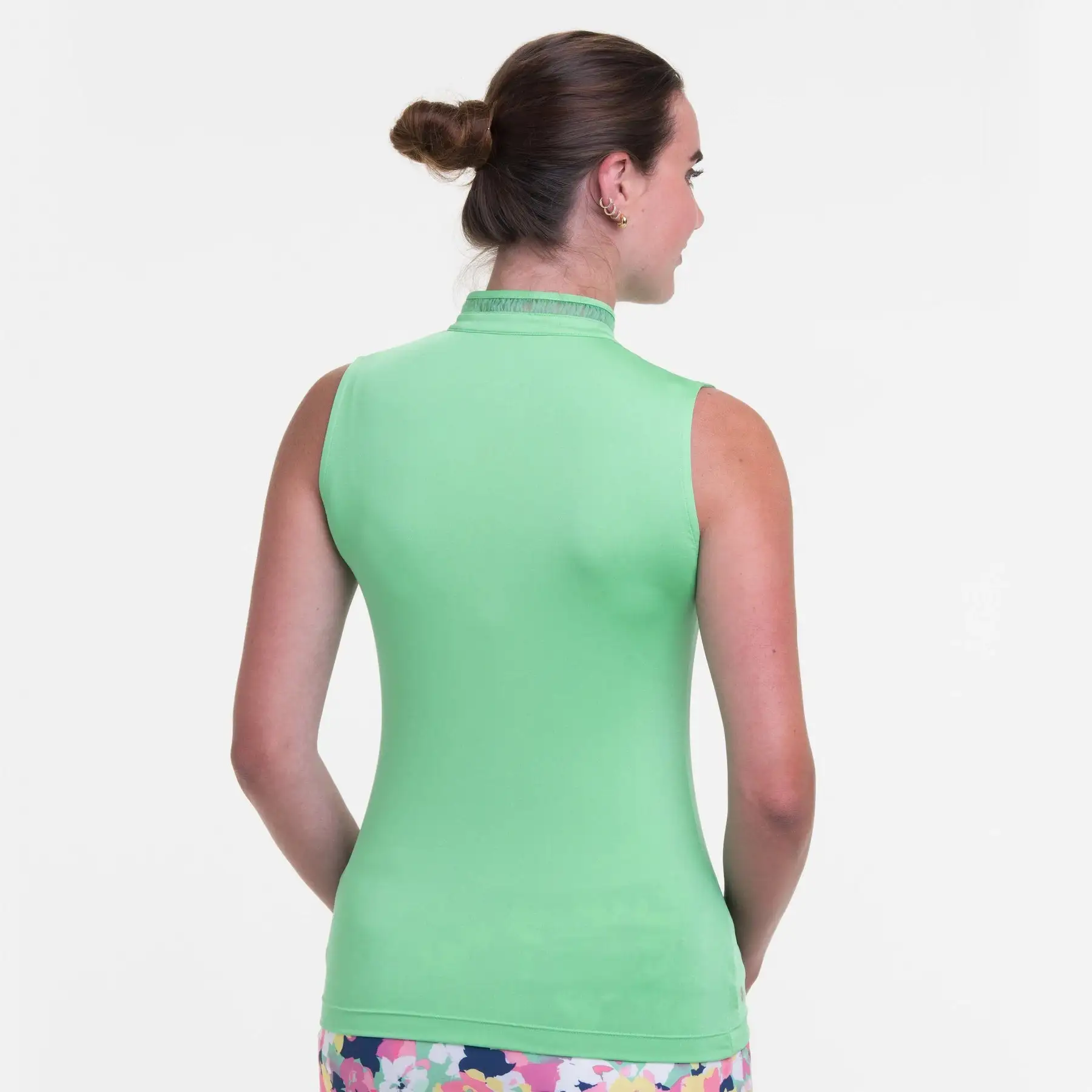 EP NEW YORK EPNY Ladies Sleeveless Mandarin Collar Polo Shirt Complemint 5 EP NEW YORK EPNY Ladies Sleeveless Mandarin Collar Polo Shirt Complemint - Image 3