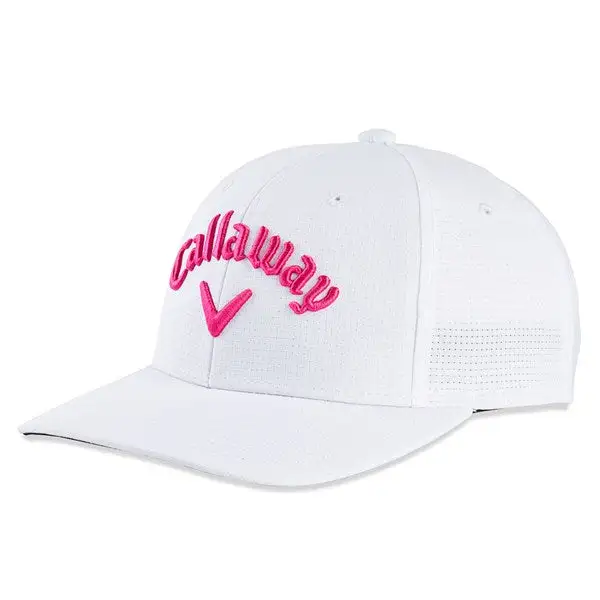 Callaway Junior Tour Golf Cap (White/Pink) 5 Callaway Junior Tour Golf Cap (White/Pink) - Image 3