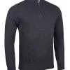Glenmuir Gents Devon Zip Neck Sweater Charcoal Marl -Golf Bags Shop 890x1200 fitbox devon charcoalmarl14