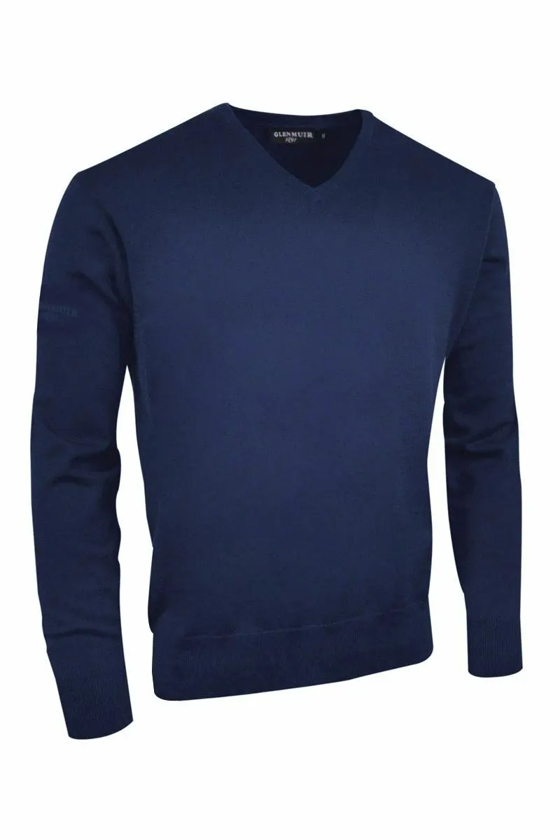 Glenmuir EDEN Men's V Neck Cotton Golf Sweater 3 Glenmuir EDEN Men's V Neck Cotton Golf Sweater