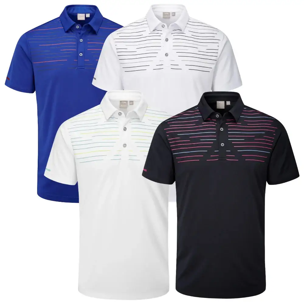 Ping Portman Golf Polo Shirt White/Navy 4 Ping Portman Golf Polo Shirt White/Navy - Image 2