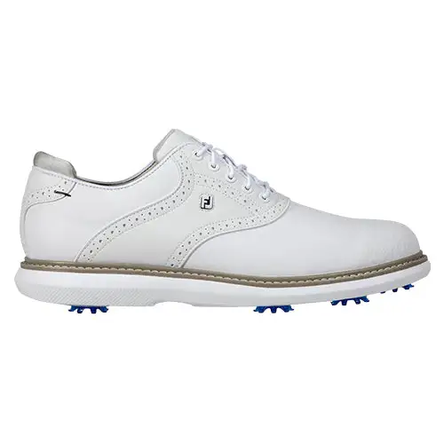 Footjoy Traditions Men's Golf Shoes - White 3 Footjoy Traditions Men's Golf Shoes - White