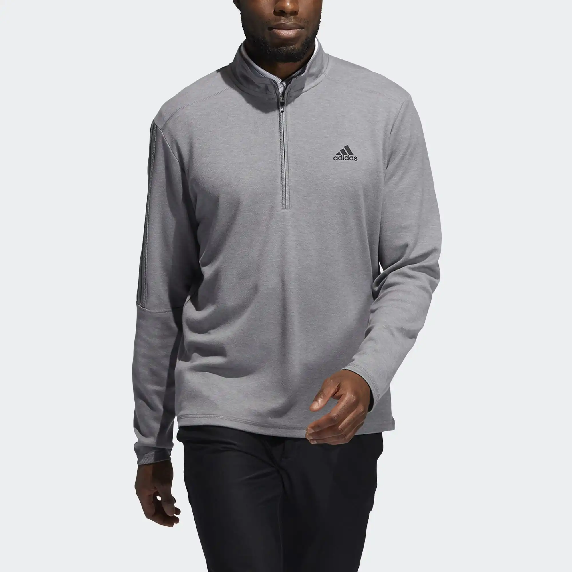 Adidas Golf 3-Stripe Left Chest 1/4 Zip Midlayer GH7049 4 Adidas Golf 3-Stripe Left Chest 1/4 Zip Midlayer GH7049 - Image 2