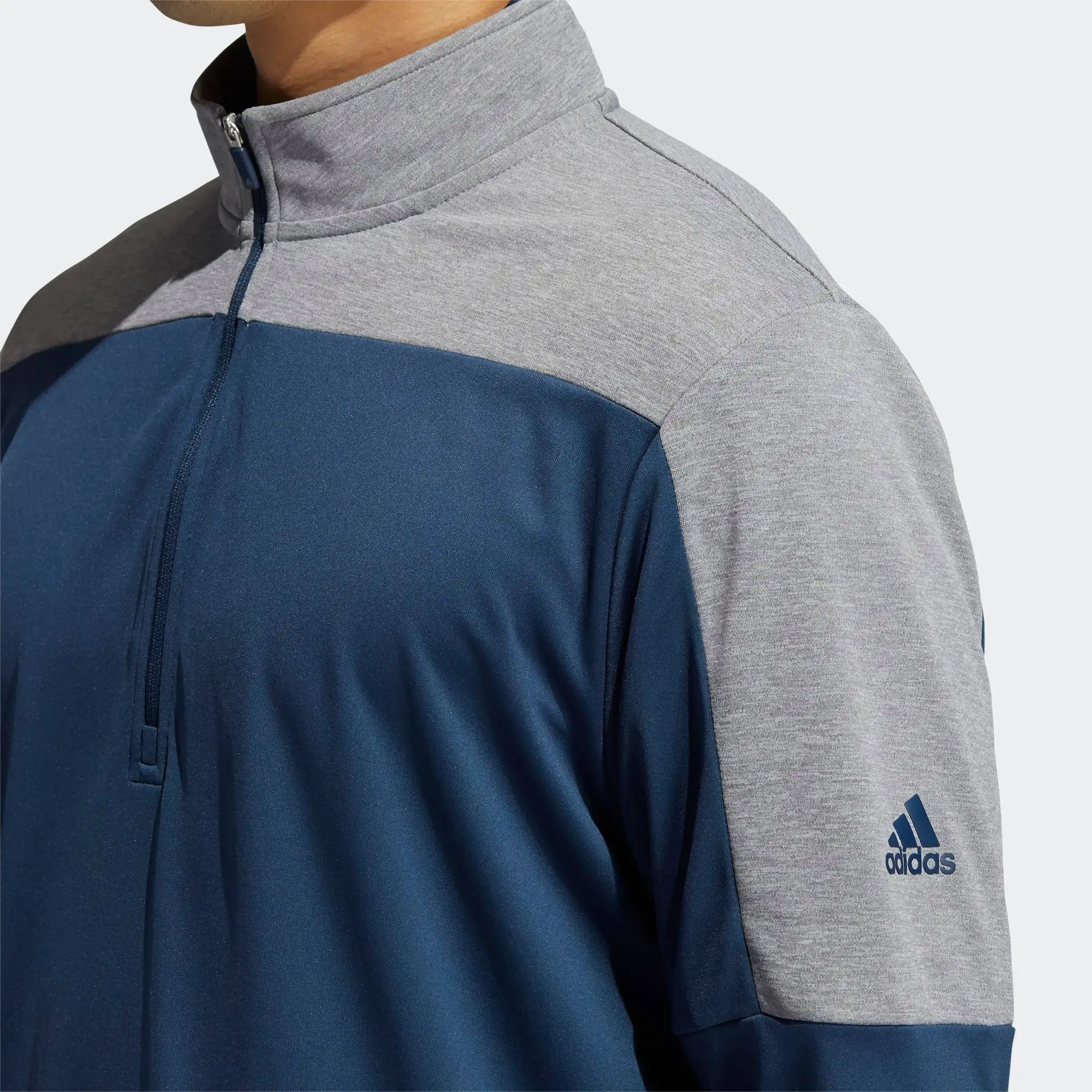 Adidas Gents Lightweight ¼ Zip Sweatshirt Crew Navy 6 Adidas Gents Lightweight ¼ Zip Sweatshirt Crew Navy - Image 4