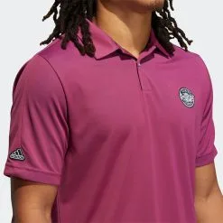 Adidas Polo P.BLUE PIQUE P SCARLE/SENTFL -Golf Bags Shop GL0100 on model detail 1 transparent 2000x2000 874cae27 8114 412a afb1 e400b2d91dcf