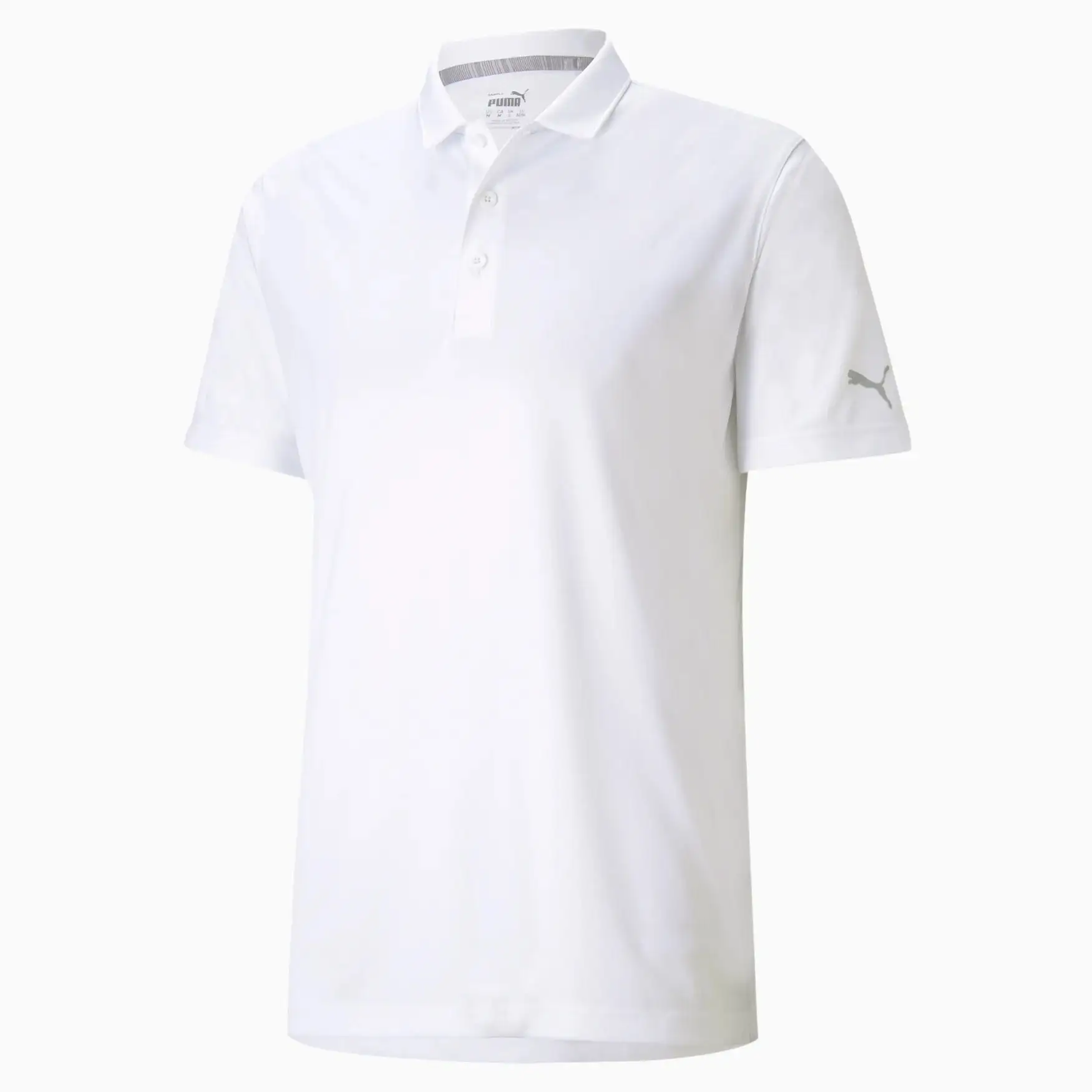 Puma Gents Gamer Men's Golf Polo Shirt White 4 Puma Gents Gamer Men's Golf Polo Shirt White - Image 2