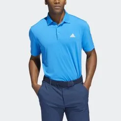 Adidas Gents Ultimate365 Solid Left Chest Polo Shirt Blurus -Golf Bags Shop HA6230 on model front transparent 2000x2000 c34aef9e 9b1c 4529 a32d bfc0d726628a