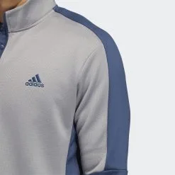 Adidas Gents Colour Block Quarter Zip Grey/Crew Navy - SS22 9 Adidas Gents Colour Block Quarter Zip Grey/Crew Navy - SS22 -Golf Bags Shop HG8831 b2b152 pdp 1