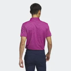 Adidas Golf Textured Jacquard Shirt Lucid Fuschia -Golf Bags Shop HS1112 b2b112 pdp
