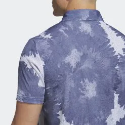 Adidas FLOWER MESH GOLF POLO SHIRT White / Collegiate Navy -Golf Bags Shop HS1131 b2b162 pdp