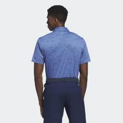 Adidas Golf Textured Jacquard Shirt Blue Fusion / Collegiate Navy -Golf Bags Shop HS7609 b2b112 pdp