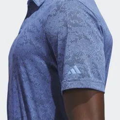 Adidas Golf Textured Jacquard Shirt Blue Fusion / Collegiate Navy -Golf Bags Shop HS7609 b2b152 pdp