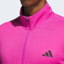 Adidas Golf Elevated 1/4 Zip Lucid Fuchsia -Golf Bags Shop IB6117 b2b152 pdp