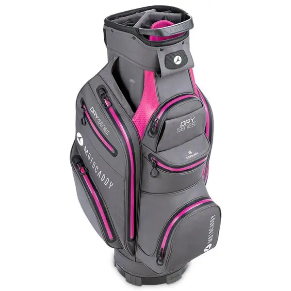 Motocaddy 23 Dry Series Cart Bag Charcoal - Fuchsia 4 Motocaddy 23 Dry Series Cart Bag Charcoal - Fuchsia - Image 2