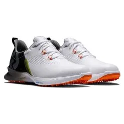 FootJoy Gents FJ Fuel Shoes White Black Orange -Golf Bags Shop P 55443FOOTJOYSHOESWHITEBLACKORANGEGENTS 5 L