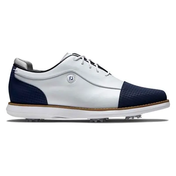 FootJoy Ladies FJ Traditions Shoes White - Navy 3 FootJoy Ladies FJ Traditions Shoes White - Navy