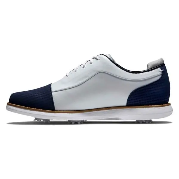 FootJoy Ladies FJ Traditions Shoes White - Navy 5 FootJoy Ladies FJ Traditions Shoes White - Navy - Image 3