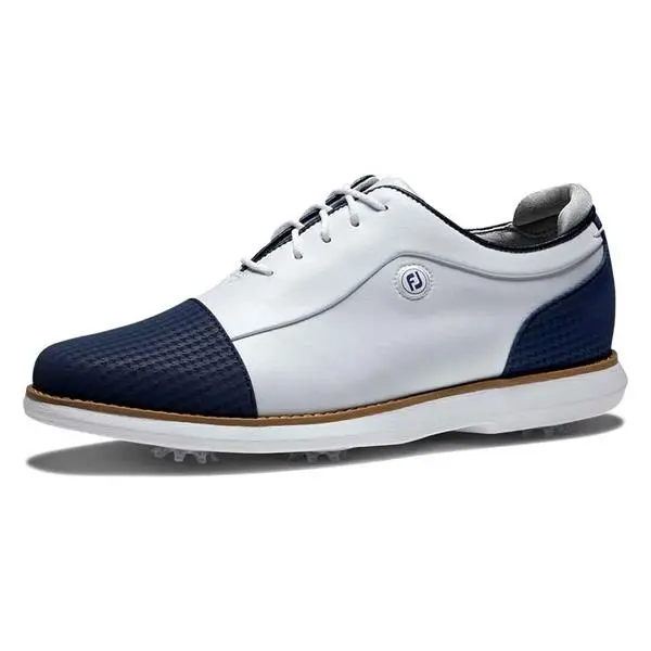 FootJoy Ladies FJ Traditions Shoes White - Navy 7 FootJoy Ladies FJ Traditions Shoes White - Navy - Image 5