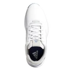 Adidas Gents S2G Laced Shoes White - Crew Blue -Golf Bags Shop P FW6328ADIDASSHOESWHITEBLUEGENTS 3 L