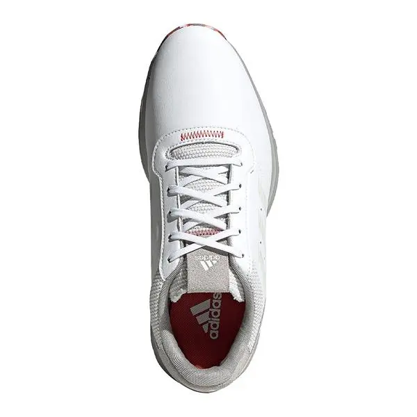 Adidas Gents S2G Spike Less Leather Shoes White - Grey - Red 5 Adidas Gents S2G Spike Less Leather Shoes White - Grey - Red - Image 3