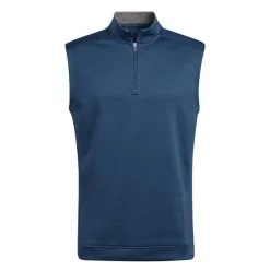 Adidas Gents ¼ Zip Vest Crew Navy