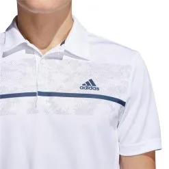 Adidas Gents Primegreen Print Polo Shirt White -Golf Bags Shop P H36255ADIDASSHIRTWHITEGENTS 5 L