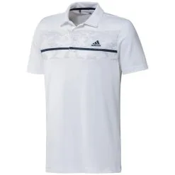 Adidas Gents Primegreen Print Polo Shirt White