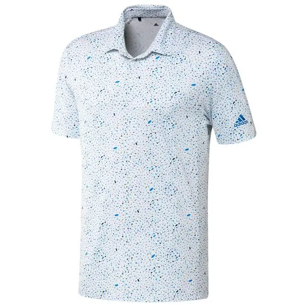 Adidas Gents Flag Print Primeblue Polo Shirt Blue Rush - Semi Mint - Crew Navy 3 Adidas Gents Flag Print Primeblue Polo Shirt Blue Rush - Semi Mint - Crew Navy