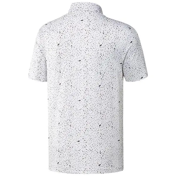 Adidas Gents Flag Print Primeblue Polo Shirt Grey Four - Hemp - Grey Two 4 Adidas Gents Flag Print Primeblue Polo Shirt Grey Four - Hemp - Grey Two - Image 2