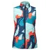 Ping Ladies Cece Padded Reversible Vest Navy Multi - Aquatic