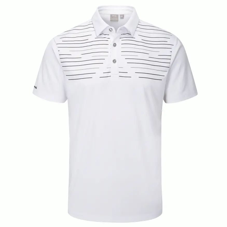 Ping Portman Golf Polo Shirt White/Navy 3 Ping Portman Golf Polo Shirt White/Navy