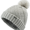 Ping Ladies Shannon Bobble Beanie Silver 1 Ping Ladies Shannon Bobble Beanie Silver -Golf Bags Shop P93602 SHANNON SILVER FRONT 1