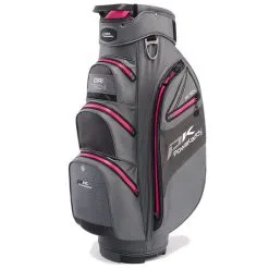 PowaKaddy Dri-Tech Cart Bag Gunmetal Hot Pink 22