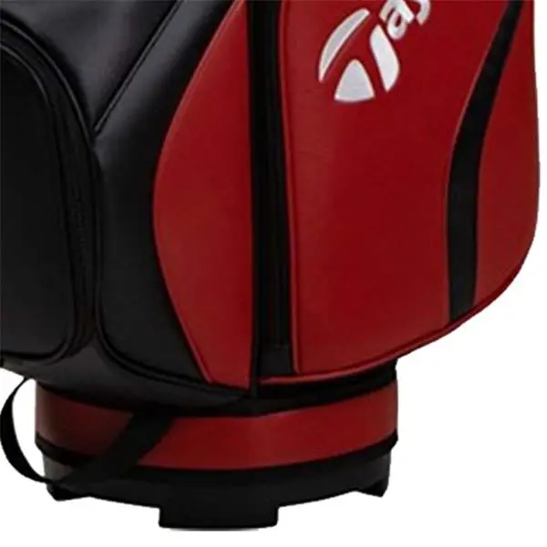 TaylorMade Deluxe Cart Bag Red - Black 5 TaylorMade Deluxe Cart Bag Red - Black - Image 3