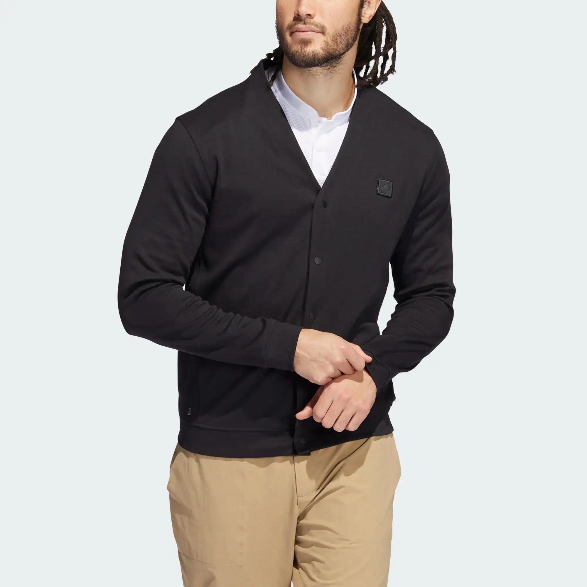 Adidas Gents Go-To Primeblue Cardigan Black 5 Adidas Gents Go-To Primeblue Cardigan Black - Image 3