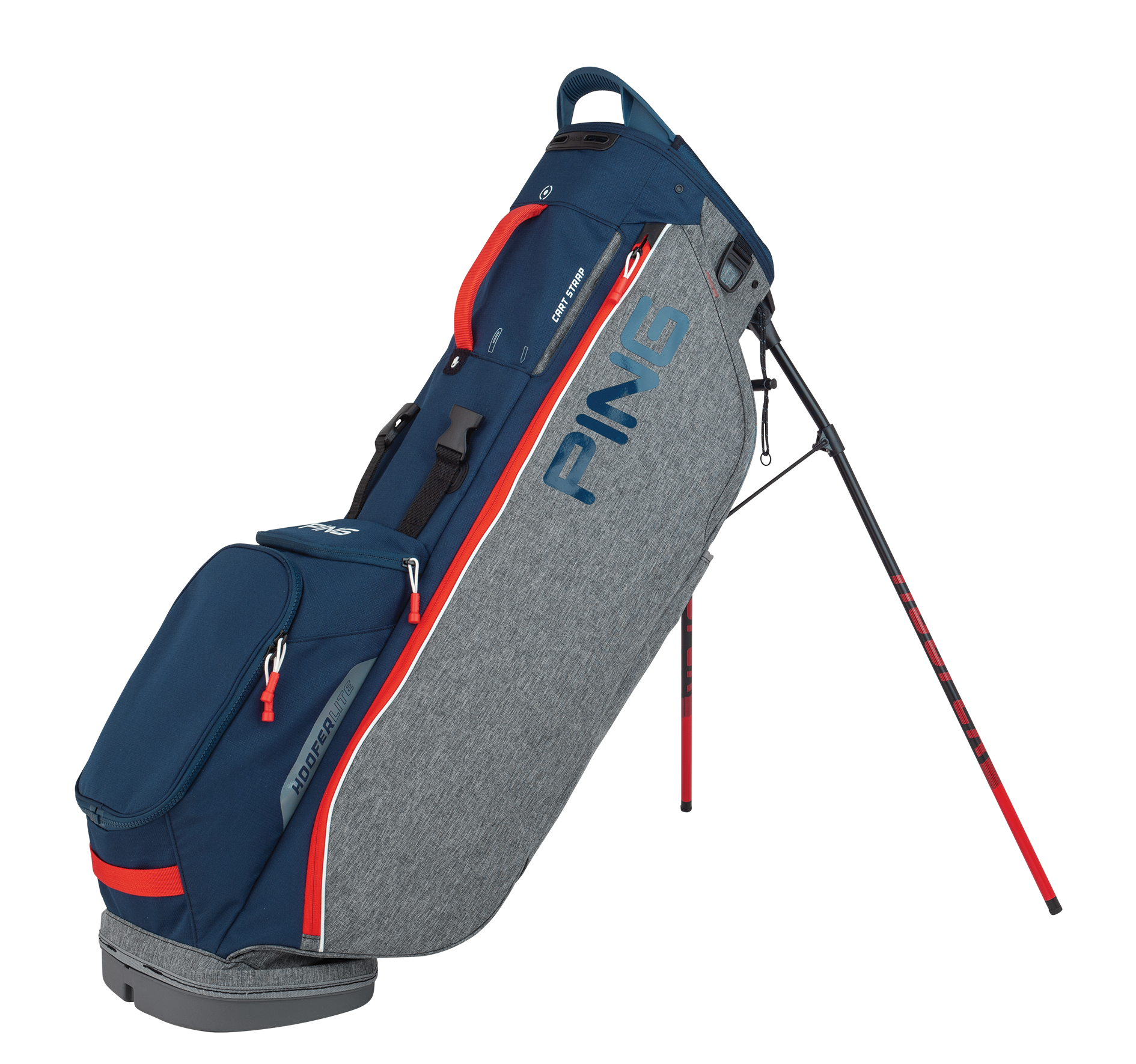Ping Hooferlite 201 Carry Bag Heather Grey/Navy/Scarlet 3 Ping Hooferlite 201 Carry Bag Heather Grey/Navy/Scarlet