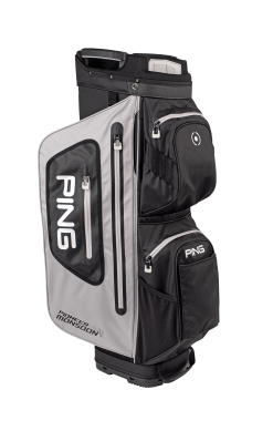 Ping Pioneer Monsoon 201 Cart Bag- Light Grey - Black-White