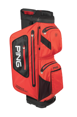 PING PIONEER 201 MONSOON WATERPROOF GOLF CART BAG SCARLET/BLACK